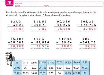 Adición de números decimales