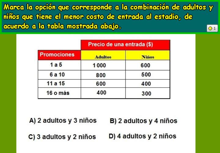 Precios de entradas (VII)