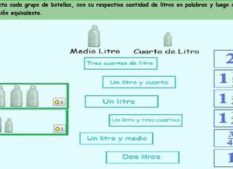 Lectura y escritura de fracciones impropias y números mixtos (III)