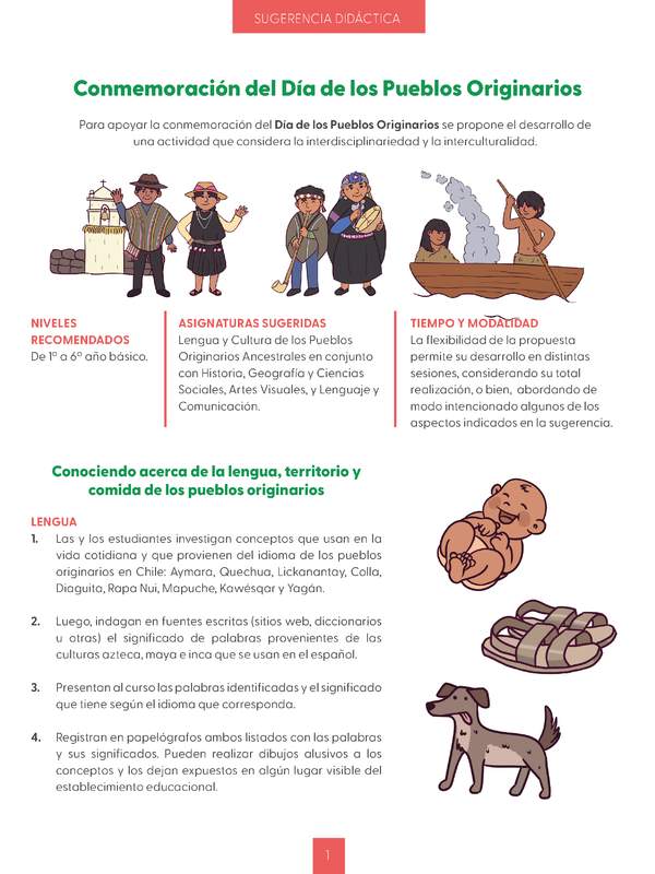 Conmemoración del Día de los Pueblos Originarios Conmemoración del Día de los Pueblos Originarios