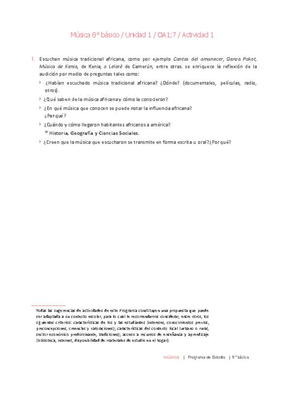 Música 8° básico-Unidad 1-OA1;7-Actividad 1