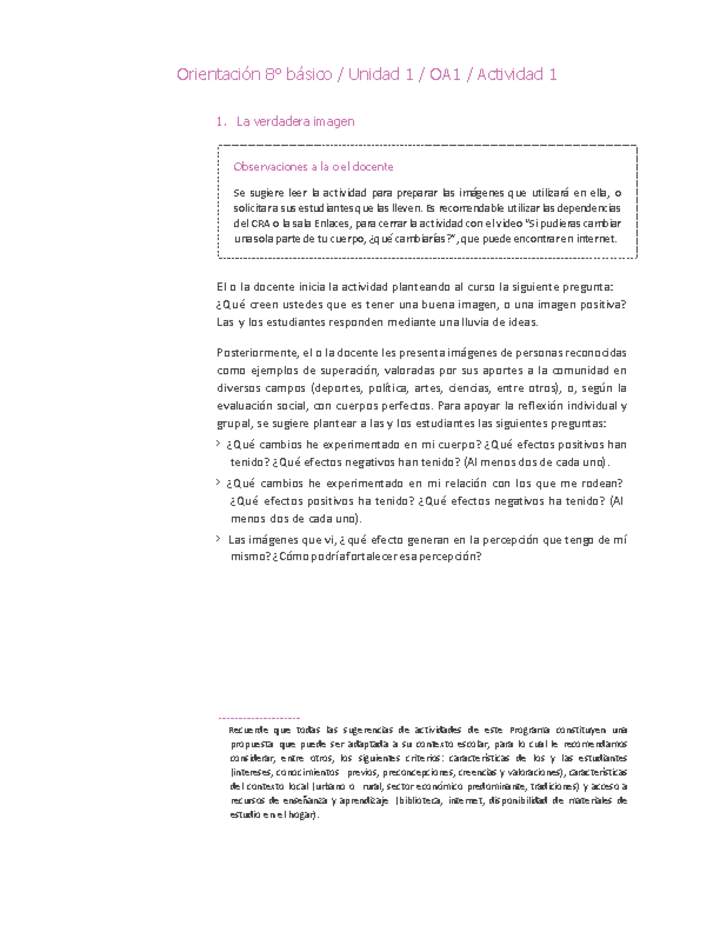 Orientación 8° básico-Unidad 1-OA1-Actividad 1
