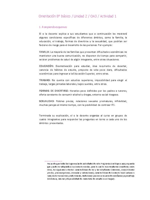 Orientación 8° básico-Unidad 2-OA3-Actividad 1