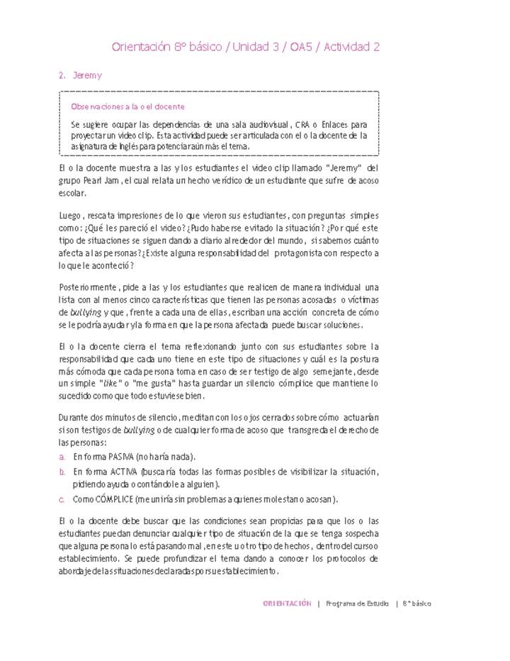 Orientación 8° básico-Unidad 3-OA5-Actividad 2