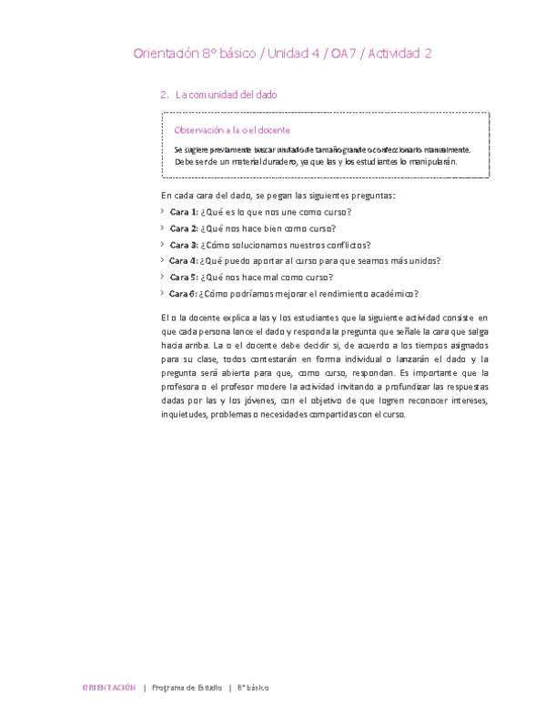 Orientación 8° básico-Unidad 4-OA7-Actividad 2