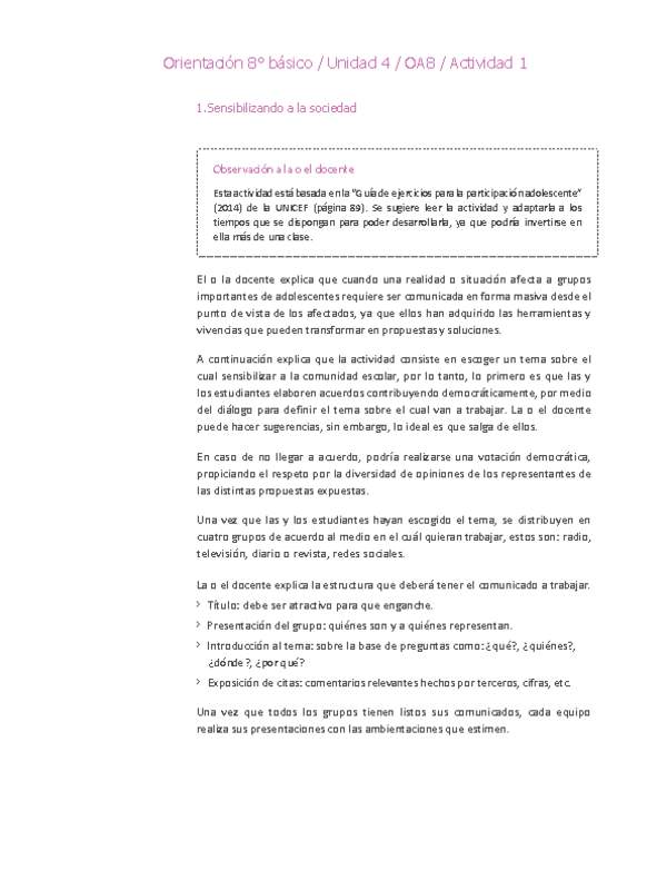Orientación 8° básico-Unidad 4-OA8-Actividad 1