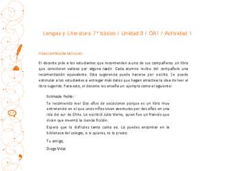 Lengua y Literatura 7° básico-Unidad 3-OA1-Actividad 1