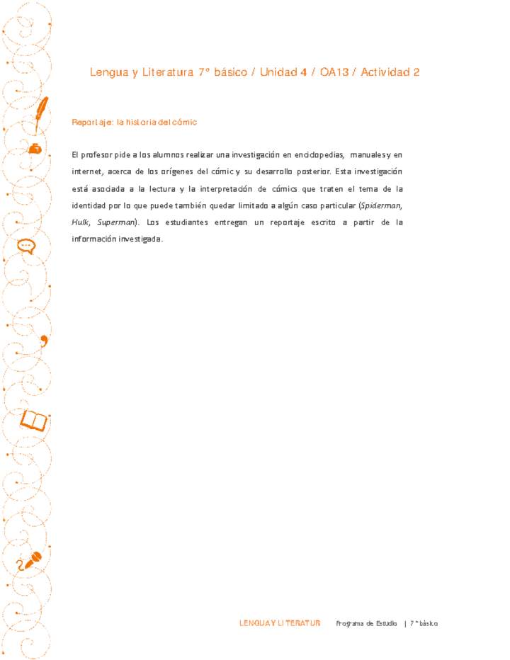 Lengua y Literatura 7° básico-Unidad 4-OA13-Actividad 2