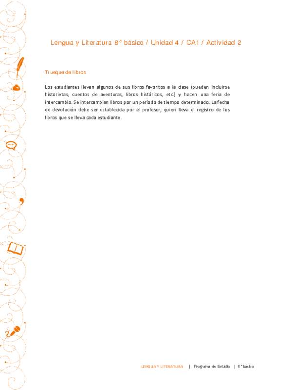 Lengua y Literatura 8° básico-Unidad 4-OA1-Actividad 2