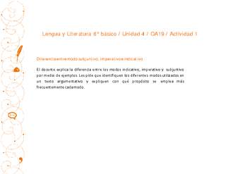 Lengua y Literatura 8° básico-Unidad 4-OA19-Actividad 1