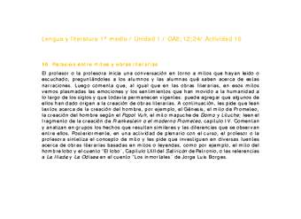 Lengua y Literatura 1 medio-Unidad 1-OA8;12;24-Actividad 16
