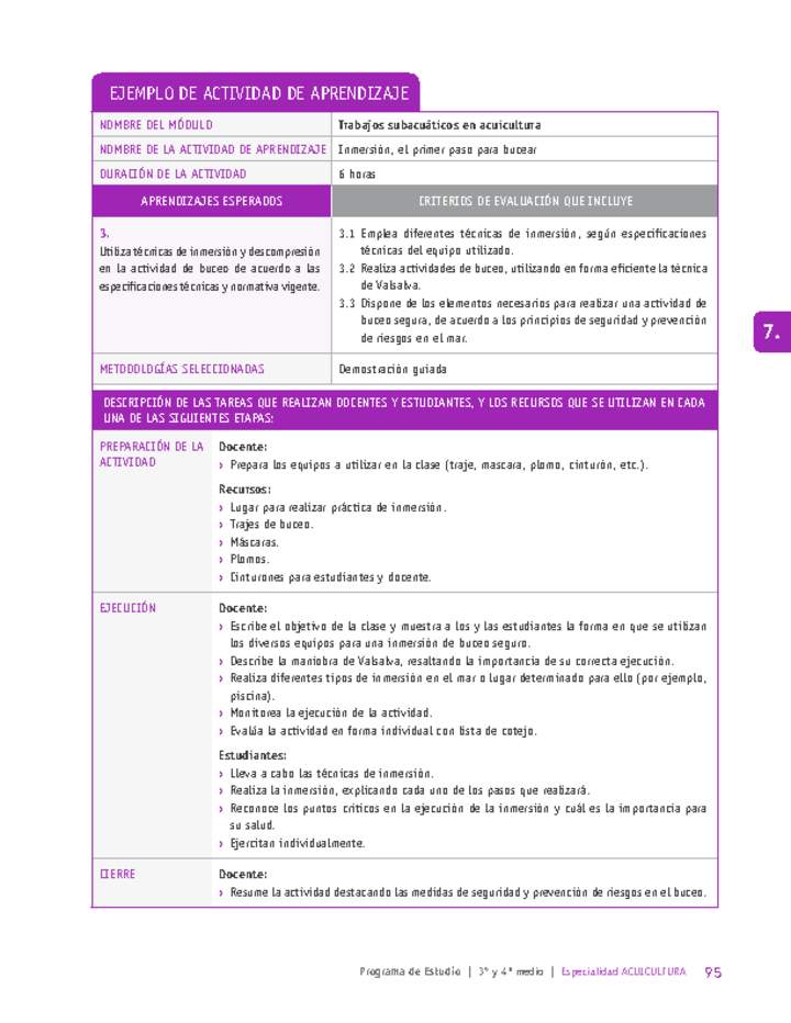 Inmersión, el primer paso para bucear