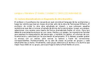 Lengua y Literatura 1 medio-Unidad 3-OA21;23-Actividad 16