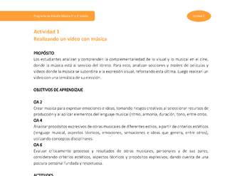 Actividad 1: Realizando un video con música