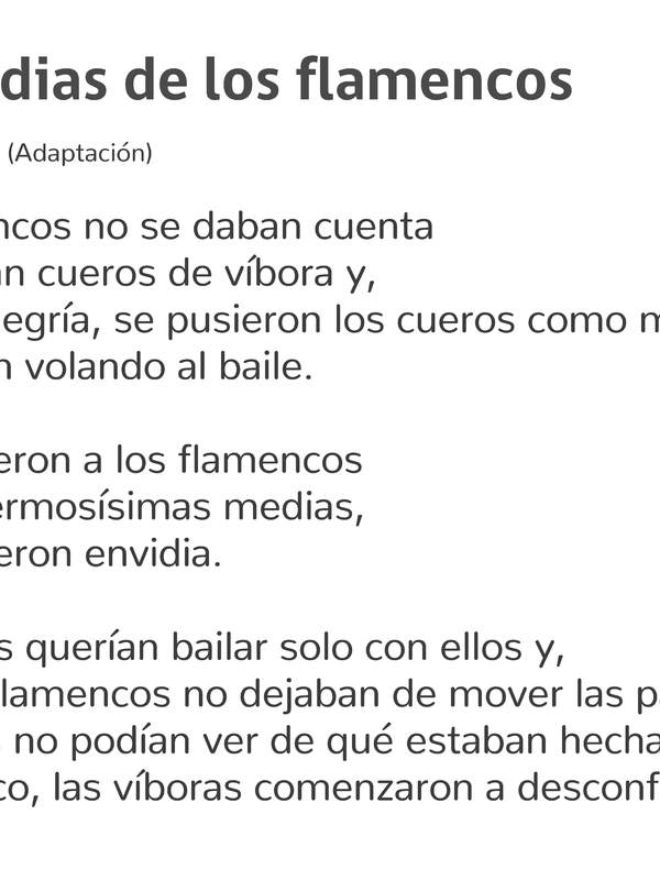 Las medias de los flamencos