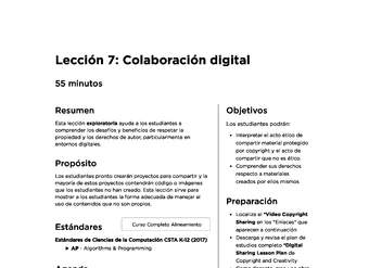 Lección 7: Colaboración digital