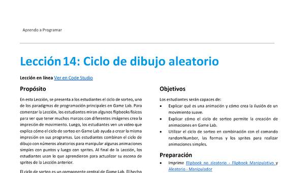 Unidad 1 - Lección 14: Ciclo de dibujo aleatorio