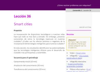 Unidad 2 - Lección 36: Smart cities