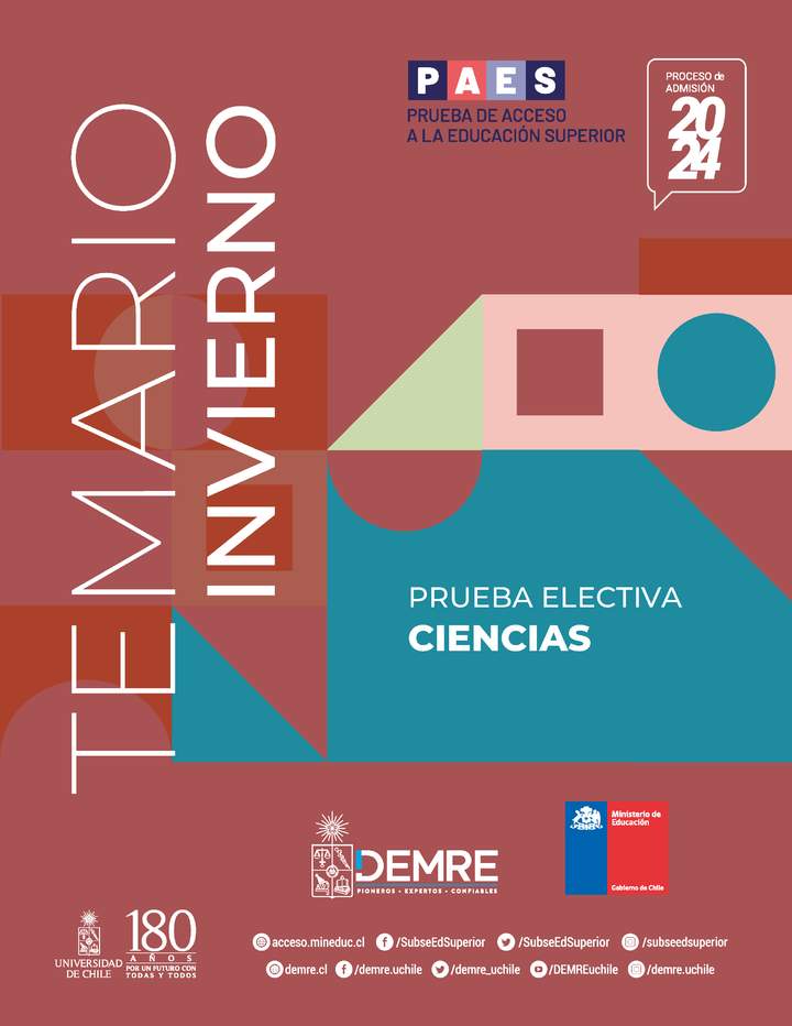 Temario PAES Invierno Ciencias