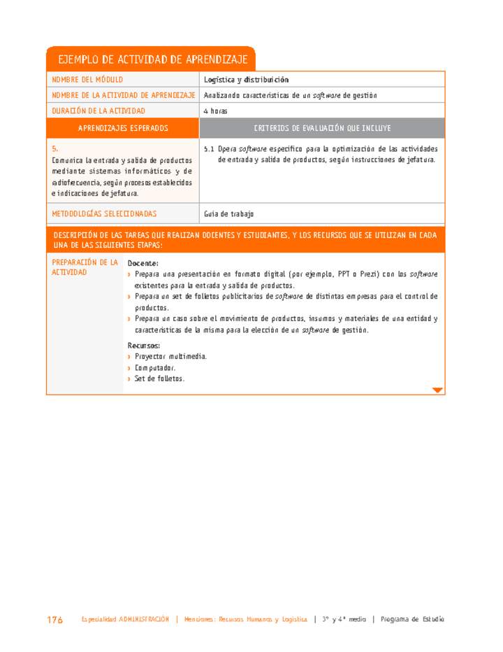 Analizando características de un software de gestión